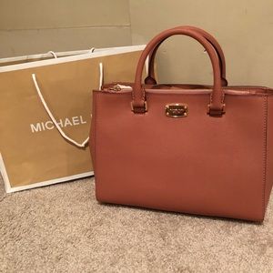 Michael Kors “tulip pink” colored tote